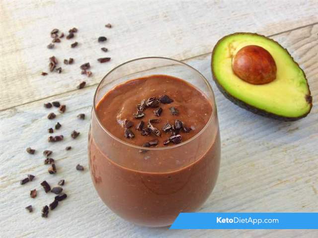Chocolate avocado smoothie