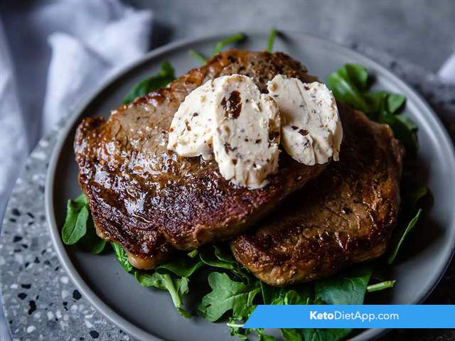 Steak with garlic butter