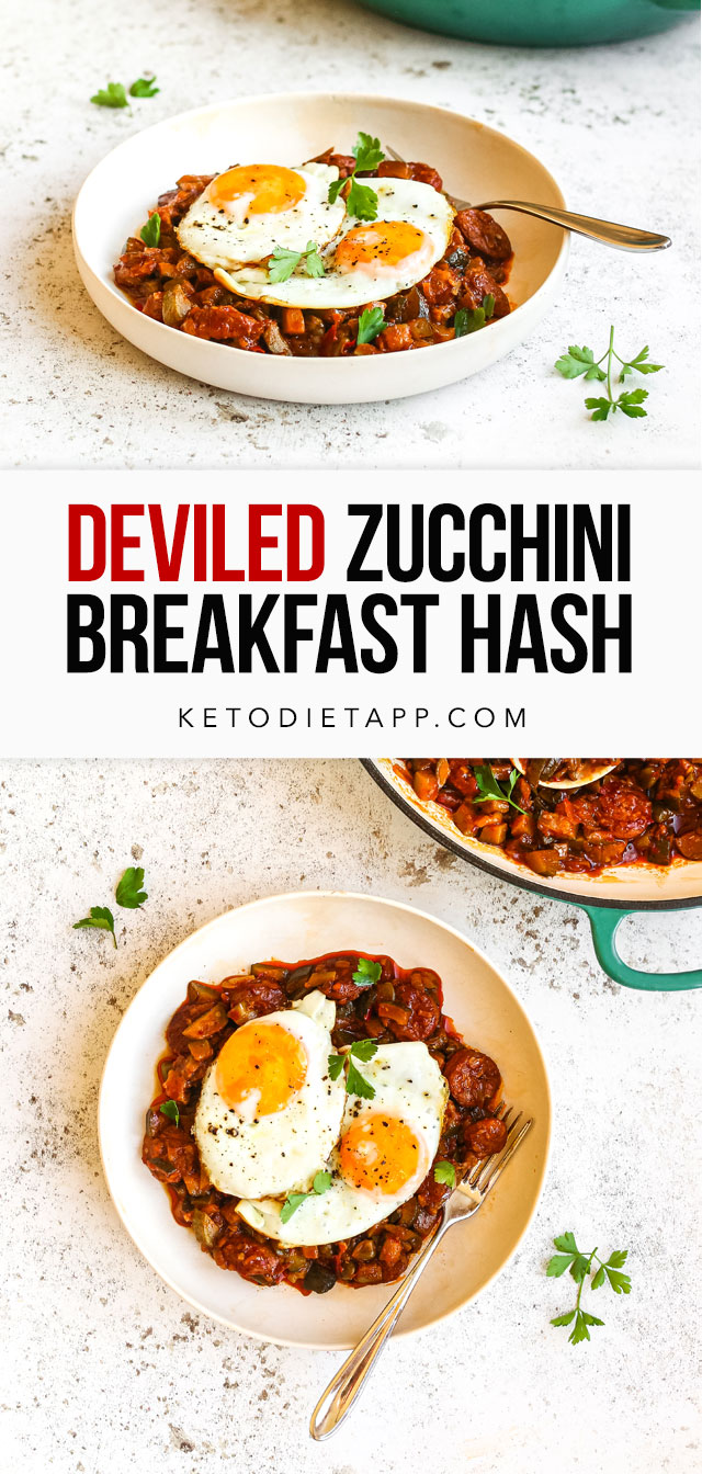 Deviled Zucchini Breakfast Hash