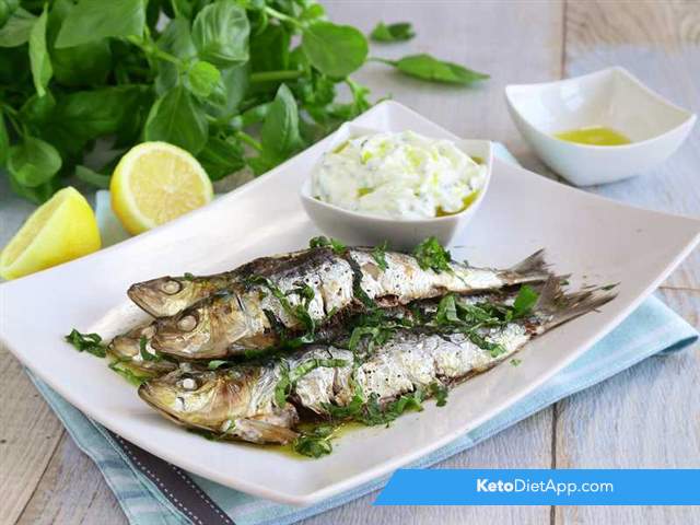 Grilled sardines