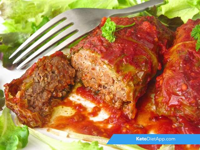 Greek stuffed cabbage rolls