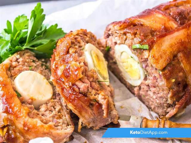 Bacon wrapped meatloaf