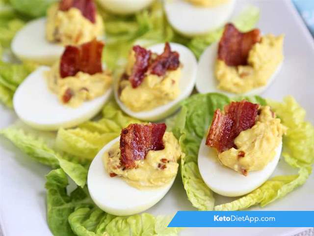 Bacon deviled eggs