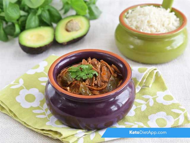 Cuban shredded beef (Ropa Vieja)