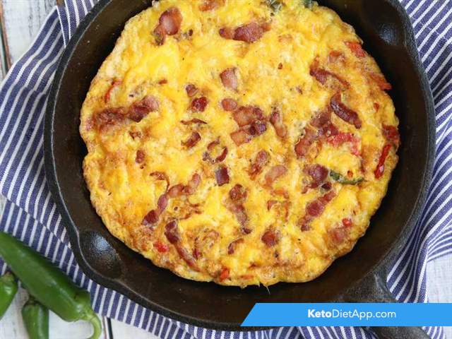 Bacon & jalapeno frittata