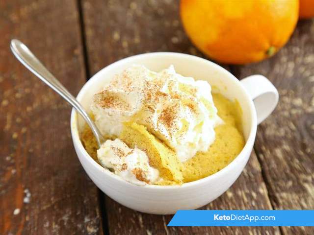 Spiced orange mug cake