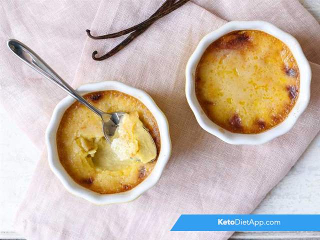 Keto crème brûlée