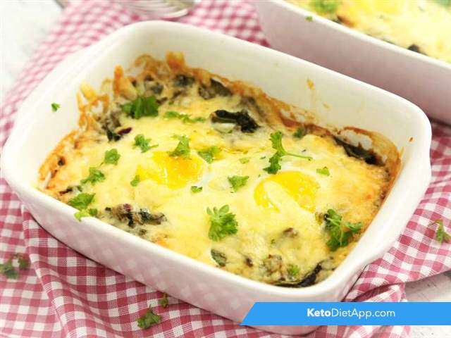 Spinach & egg breakfast bake