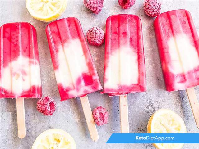 Raspberry lemonade yogurt popsicles