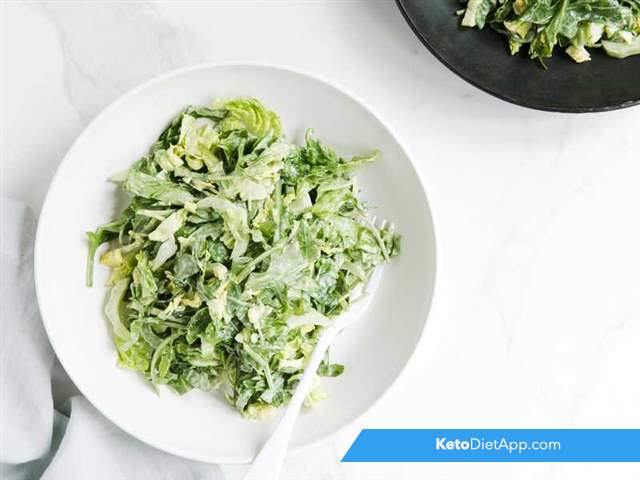 Crispy greens with mayonnaise